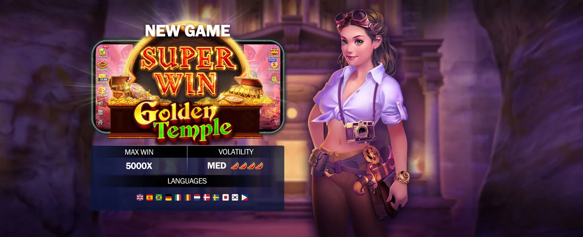 Poppy Playtime 4 Enemy themed background with 55BMW Casino elements